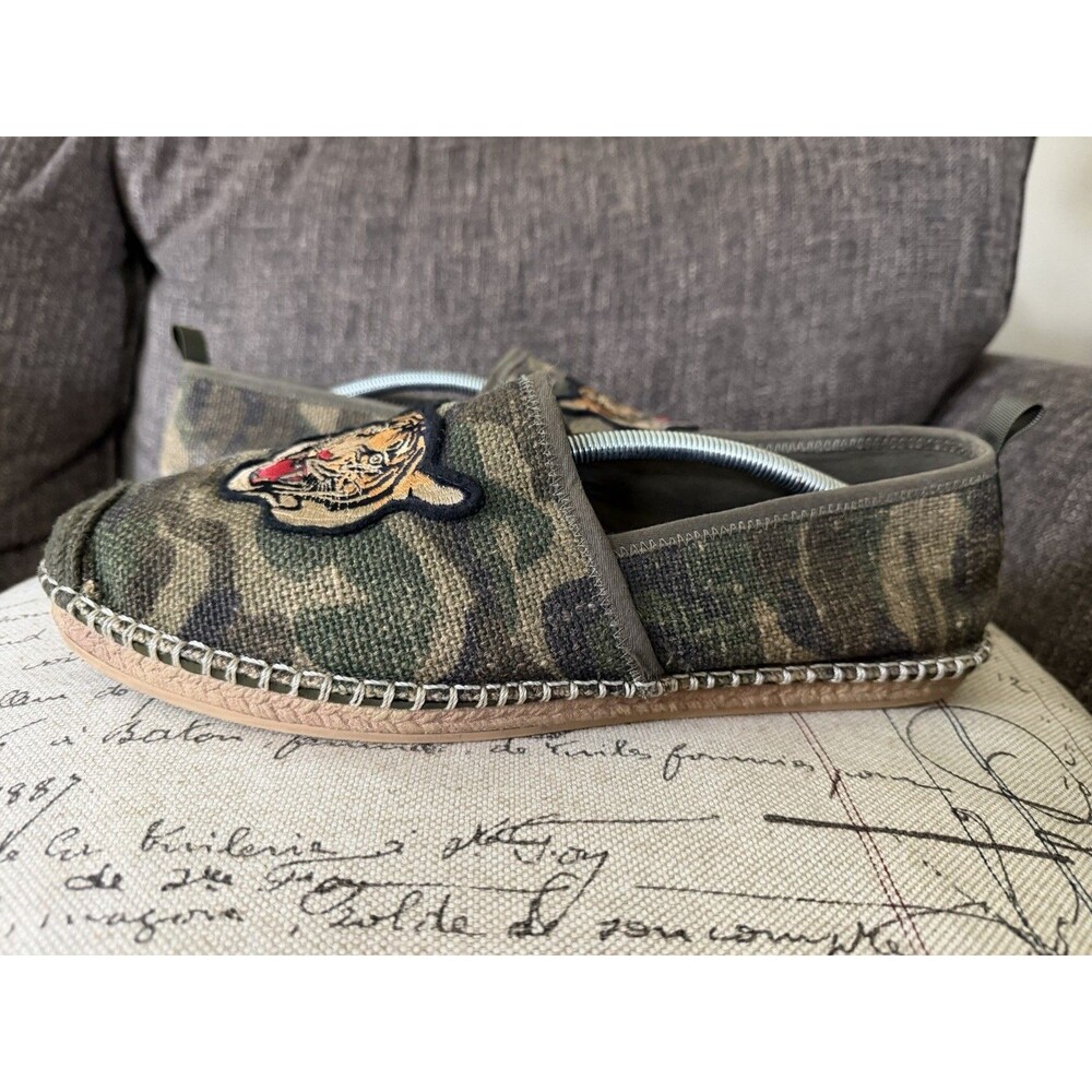 Polo Ralph Lauren Barron Camo Tiger Espadrille Men's 11.5 D Slip On Shoes Linen